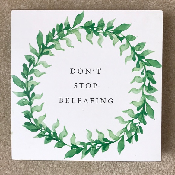 Other - 🛍 DON’T STOP BELEAFING HOME DECOR LEAF